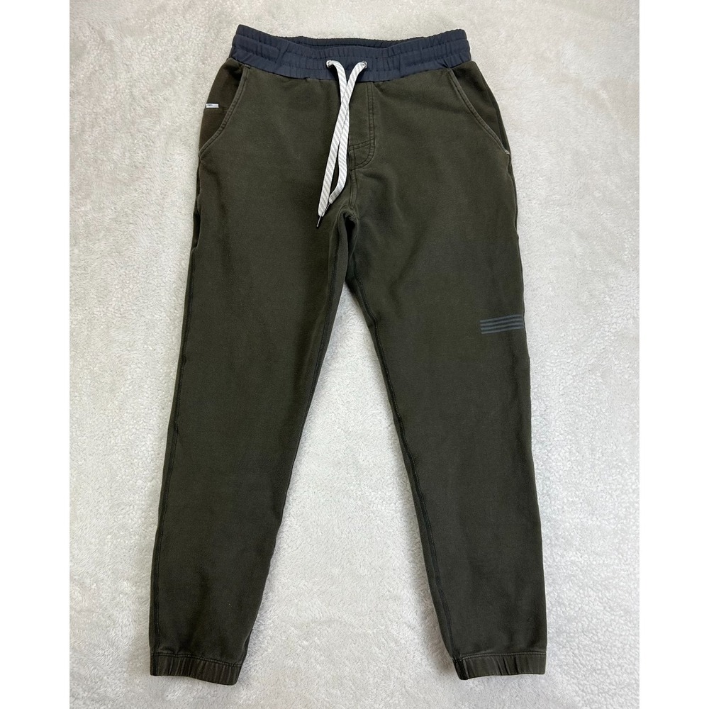 Vuori Balboa Jogger Sweatpants Mens M Olive Green Sunday Athletic "Read"